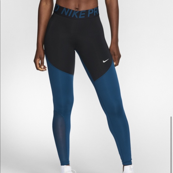 navy blue nike pro leggings